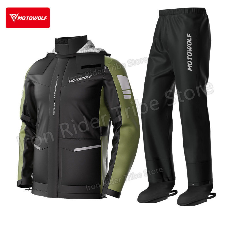 Motowolf Waterproof Reflective - огляд і ціна Cycling Commuter Rain Jacket