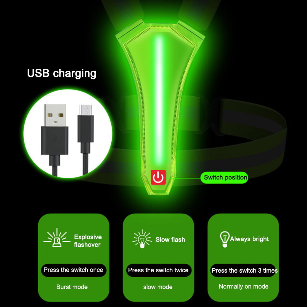 LED Running Vest USB Rechargea - огляд і ціна Reflective Vest Cycling