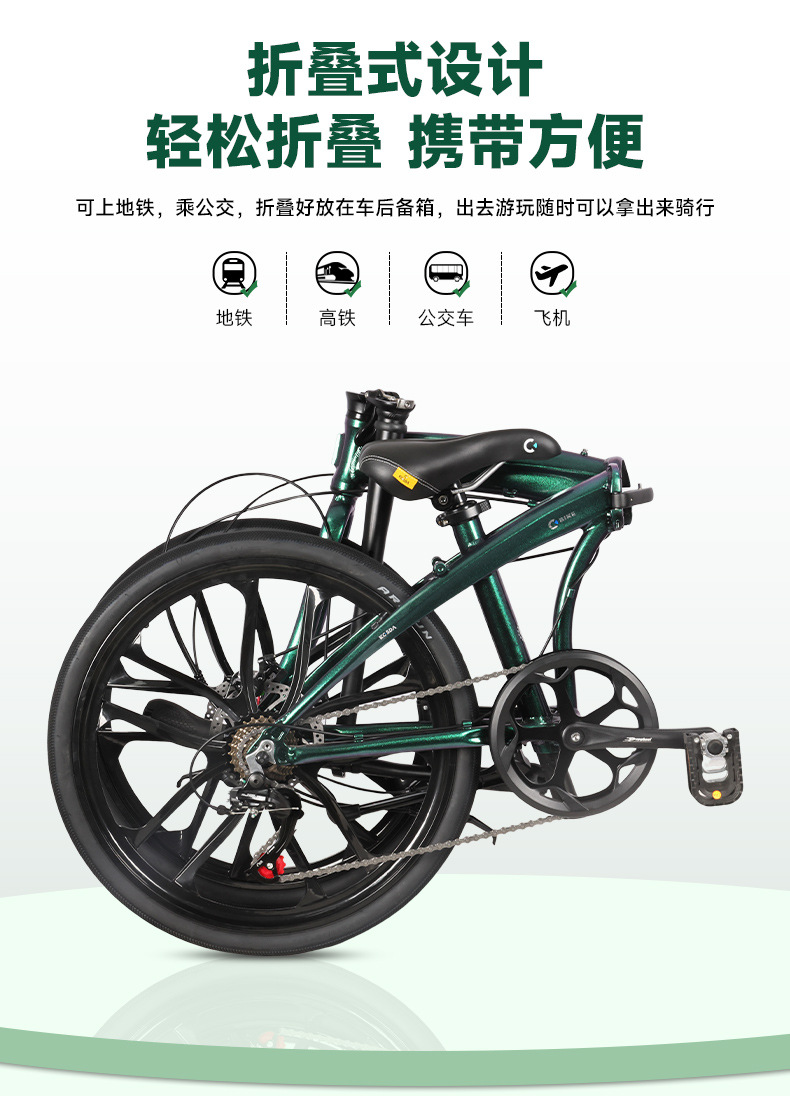 24-inch Aluminum Alloy Portabl - огляд і ціна Commuting With Bike