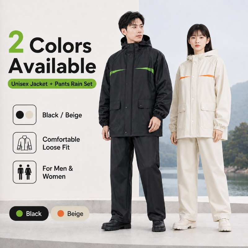 Unisex 2-Piece Waterproof Cycl - огляд і ціна Cycling Commuter Rain Jacket