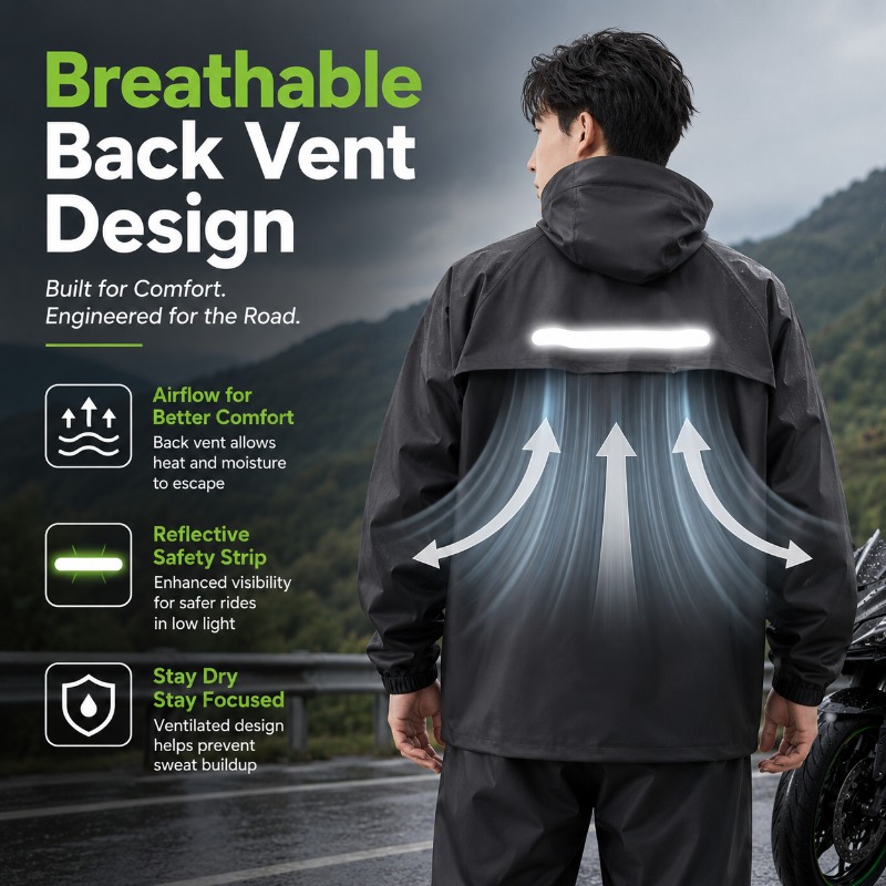 Unisex 2-Piece Waterproof Cycl - огляд і ціна Cycling Commuter Rain Jacket